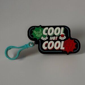 Cool, Not Cool Dude Perfect KeyChain RARE Bag Backpack Keys Accessory Green Red